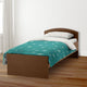 Green Star Pattern Twin Brushed Poly Duvet Cover