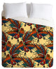 Sharon Turner Rooster Ink Duvet Cover, 88"x88"