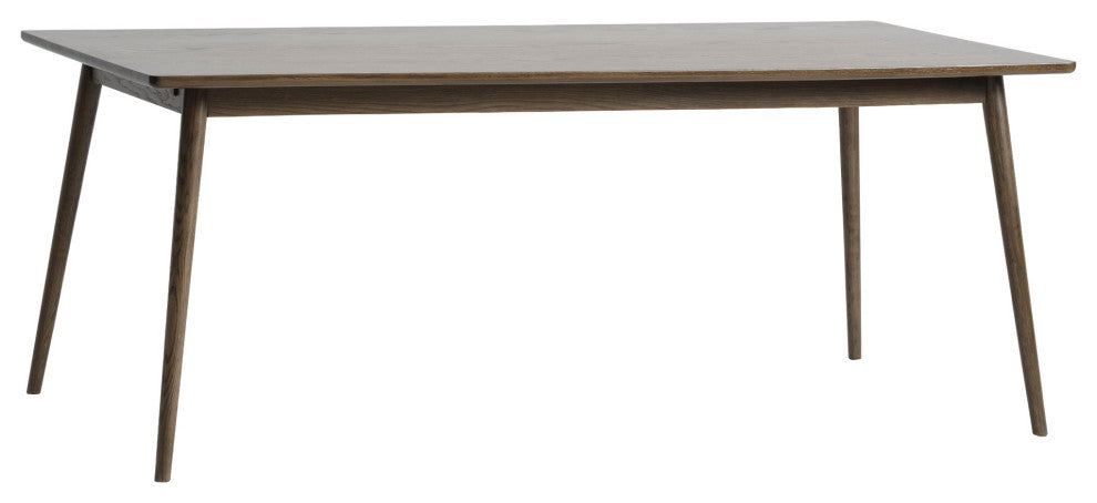 Modern Oak Table, Smoked Oak