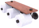 Prestige Skyline 3-Roll Toilet Paper Holder with Wood Shelf, Venetian Bronze