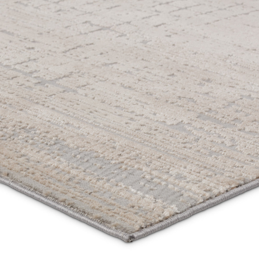 Jaipur Living Chamisa Abstract Beige/ Gray Runner Rug 2'6"X10'