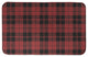 Red and Black Plaid 34x21 Bath Mat