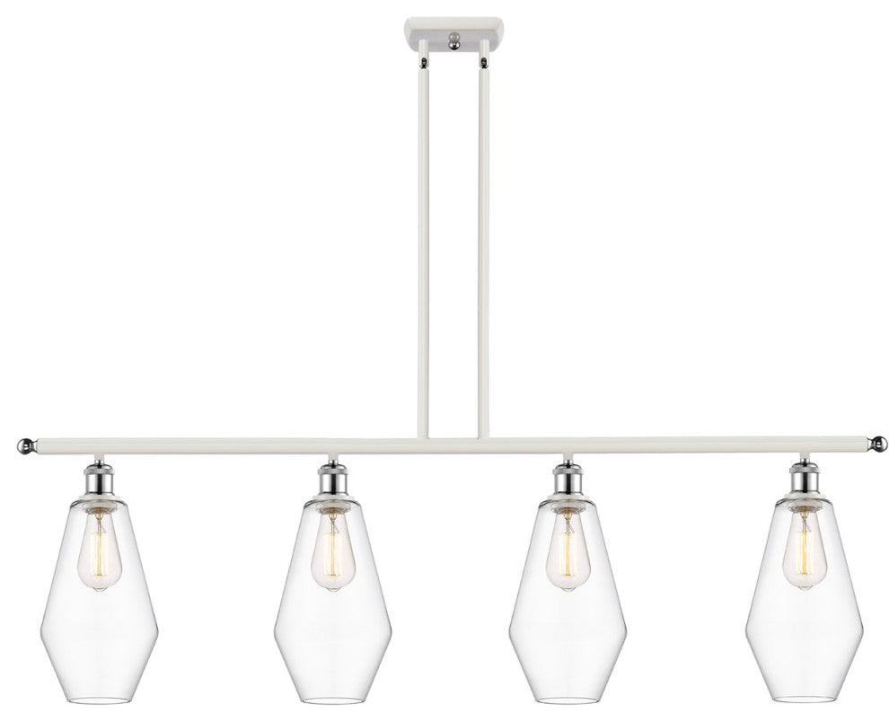 Innovations 516-4I-WPC-G652-7 4-Light Island Light, White, Polished Chrome