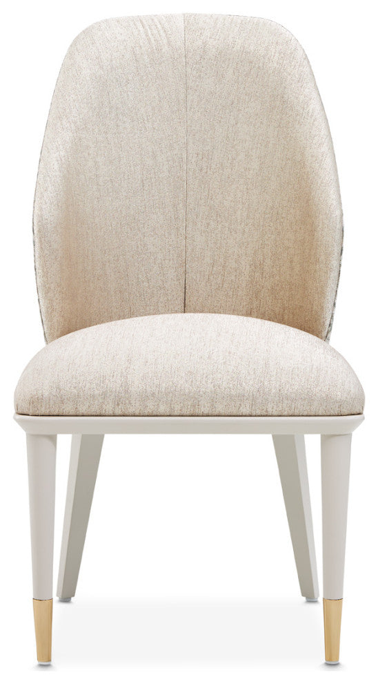 Lisbon Dining Side Chair, Set of 2, Silken Matte Cream