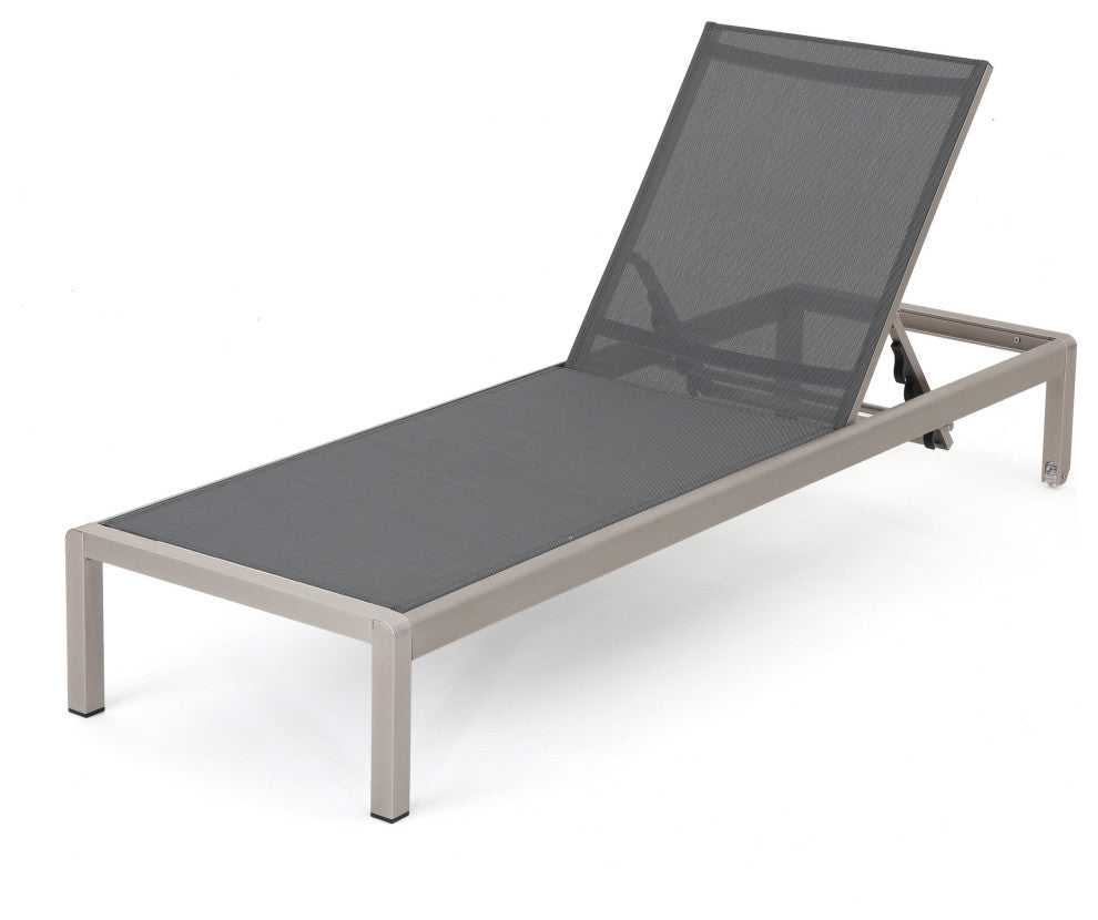Cape Coral Mesh Outdoor Chaise Lounge, Set of 2