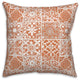Peach Tile Pattern Pillow 18x18 Spun Poly Pillow