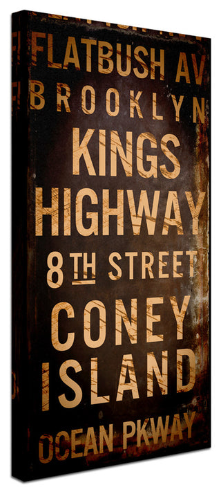 Color Bakery 'Brooklyn I' Canvas Art, 12"x24"