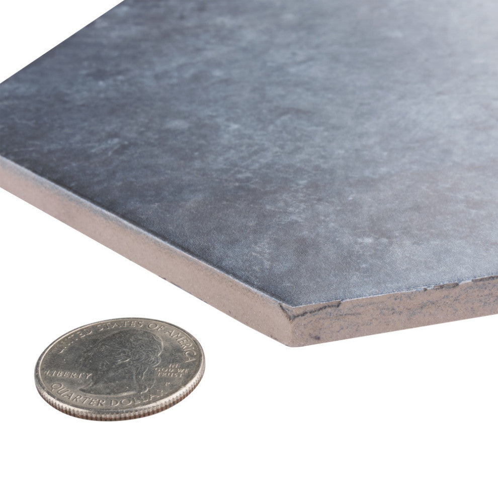 Heritage Hex Indigo Porcelain Floor and Wall Tile