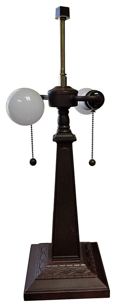 Amora Lighting AM244TL14B Tiffany-style Mission Table Lamp 23 Inches Tall