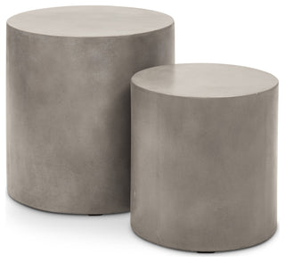 Una Pedestal, Set of 2, Dark Gray