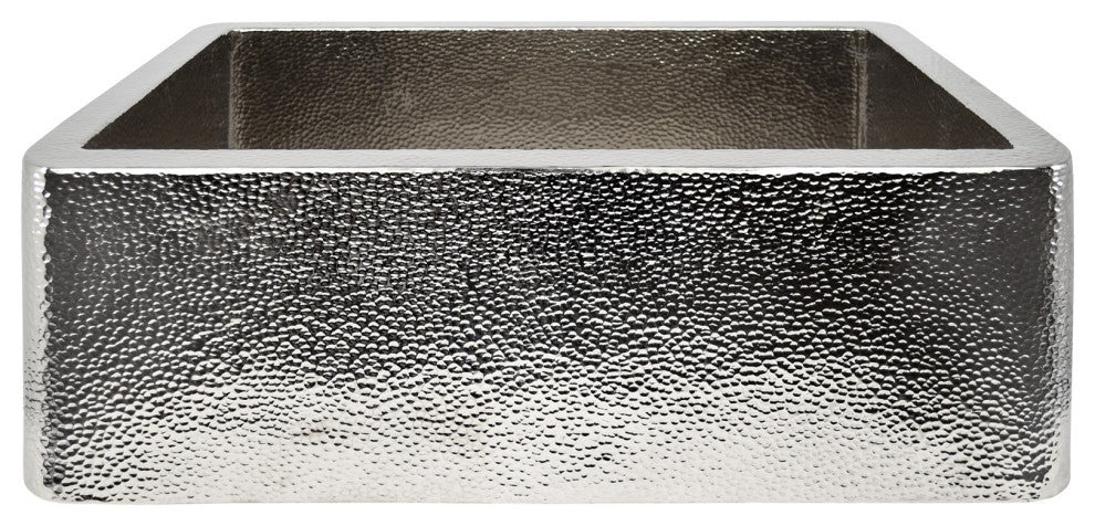 Farmhouse 30 Copper Kitchen Sink, Polished Nickel