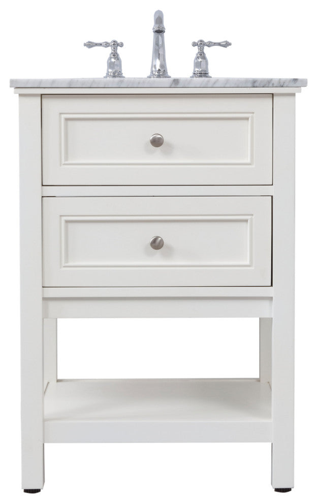 Matilda 24" Single Bathroom Vanity Set, White