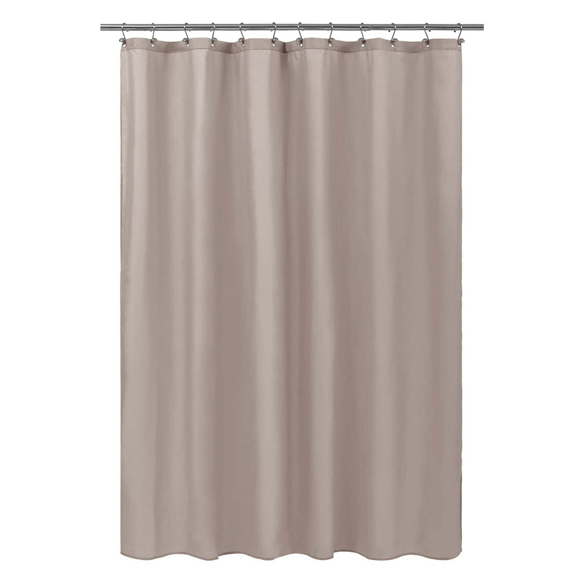 Extra Long Shower Curtain Liner Plastic 71W x 79H, Taupe