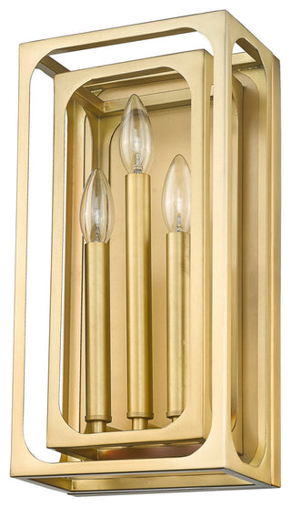 Z-Lite 3038-3S Easton 3 Light 16" Tall Wall Sconce - Matte Black