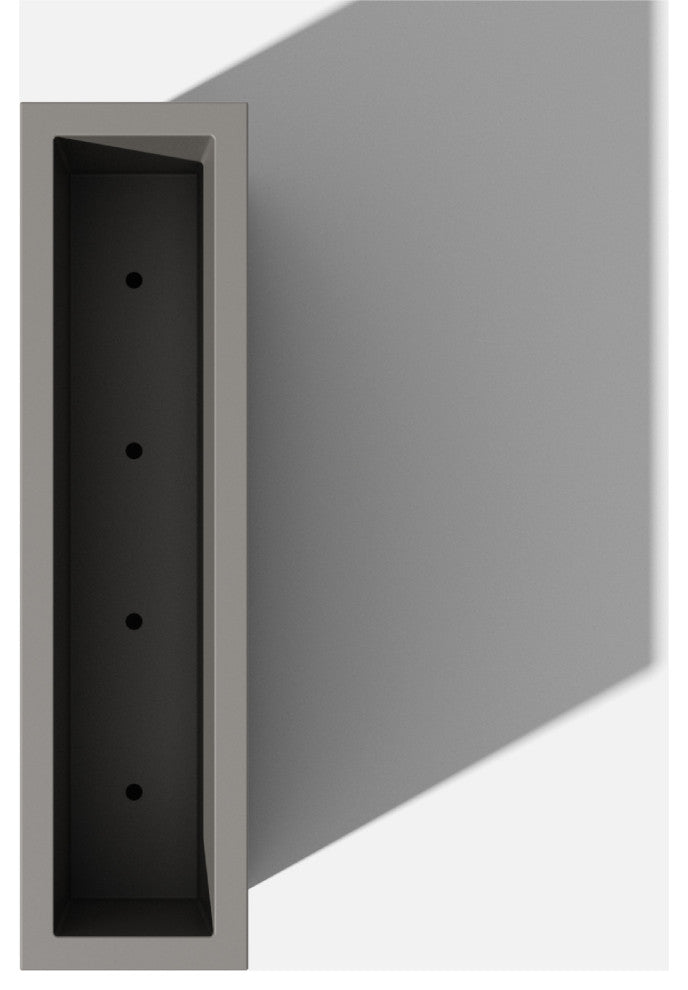 Veradek Block Series Span Planter, Grey, Medium