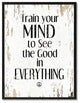 Train Your Mind  Inspirational, Canvas, Picture Frame, 13"X17"
