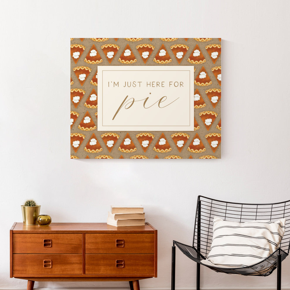 Here For Pumpkin Pie 2 24"x30" Canvas Wall Art