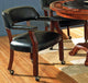 Tournament Captains Chair With Casters, Black