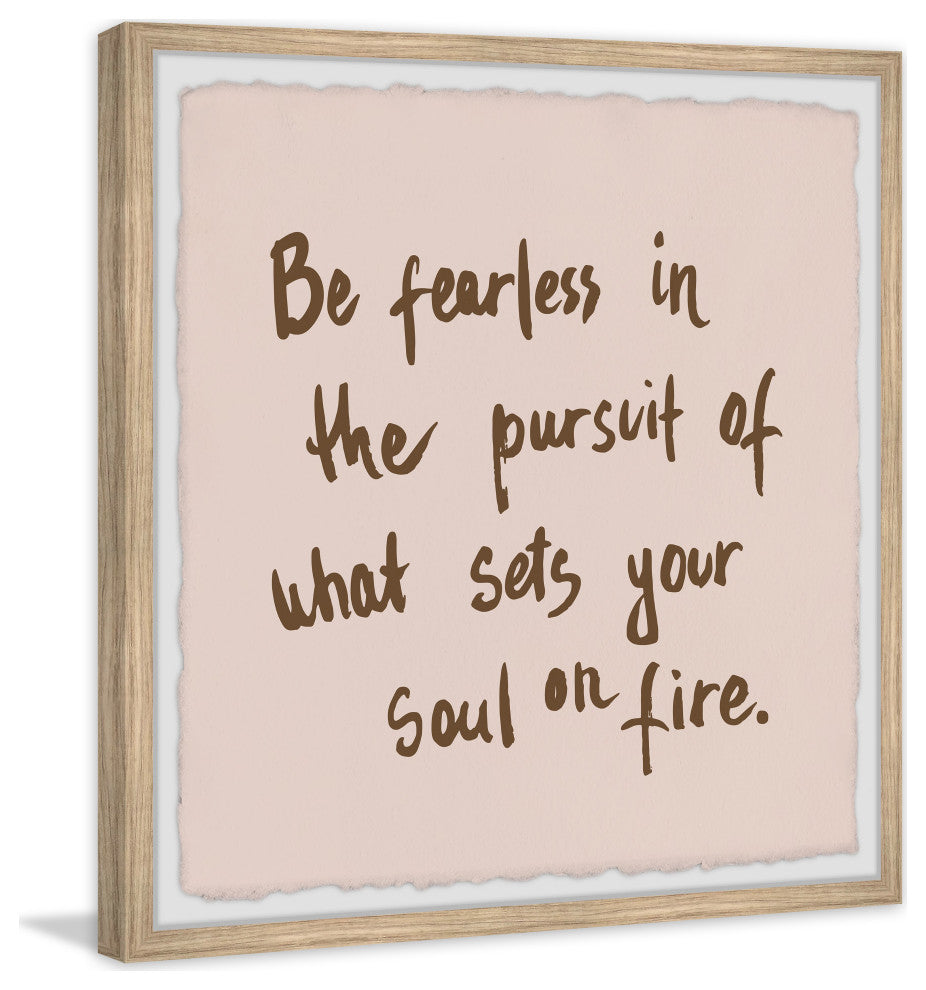 "Overcome Your Fears" Framed Painting Print, 32x32
