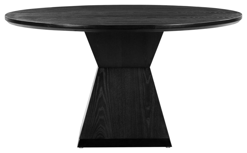 Nolan Black Round Wood Dining Table
