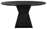 Nolan Black Round Wood Dining Table