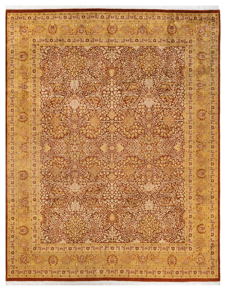 Bokpyin One-of-a-Kind Hand-Knotted Area Rug Orange, 8'2"x10'2"