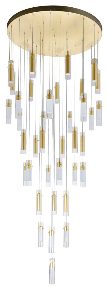 Olinda LED Integrated Satin Gold Chandelier