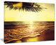 "Clear Yellow Tropical Coastline" Seashore Canvas Print, 20"x12"