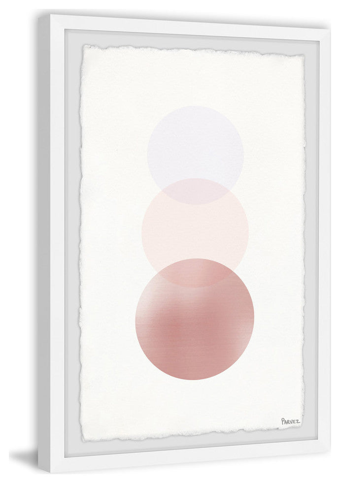 "Pink Ombre" Framed Painting Print, 30"x45"