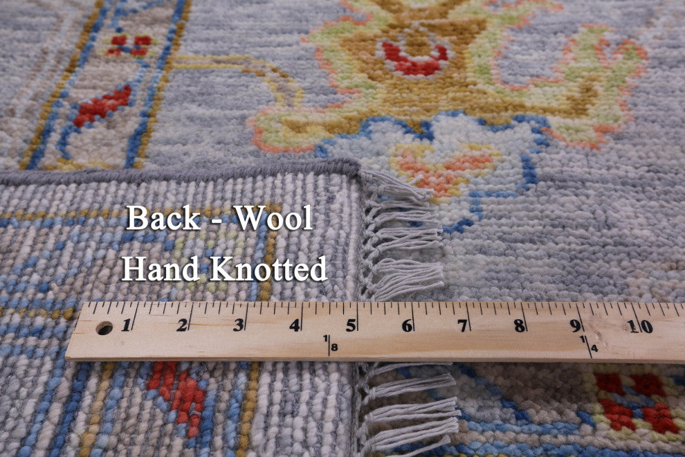 Turkish Oushak Hand-Knotted Wool Rug 8' 4" X 9' 9" - Q14838