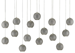 Giro Rectangular 15-Light Multi-Drop Pendant