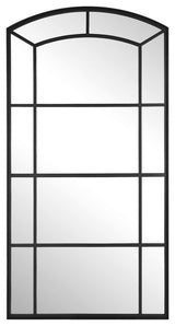 Uttermost 09752 Camber 42-1/8" W x 81-3/4" H Arched Framed - Satin Black