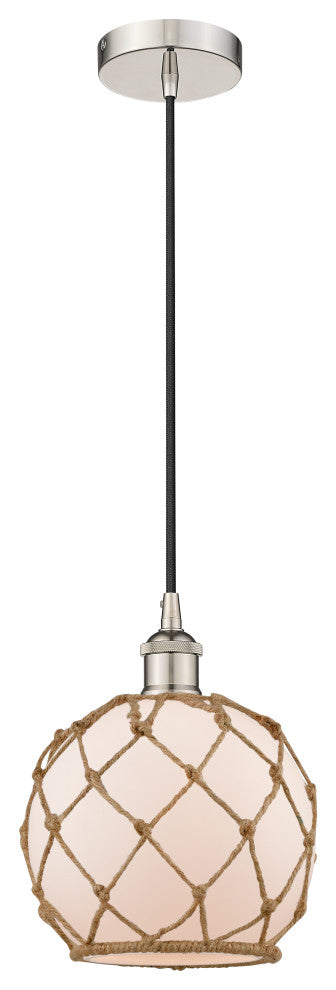 Innovations 616-1P-PN-G121-8RB 1-Light Mini Pendant, Polished Nickel
