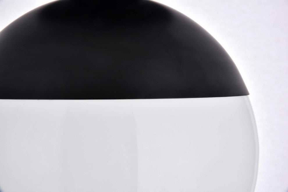 Elegant Lighting LD6056 Eclipse 12"W Semi-Flush Globe Ceiling - Brass