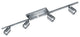 Cayman LED Adjustable Ceiling Light, Satin Nickel