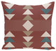Sagebrush Geometric Print Pillow, Orange, 20"x20"
