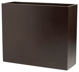 Calistoga Tall Rectangle Planter Box, Brown, 48"x12"x30"