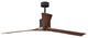 Nan XL Ceiling Fan, Matte Black/Walnut Blades, 72"