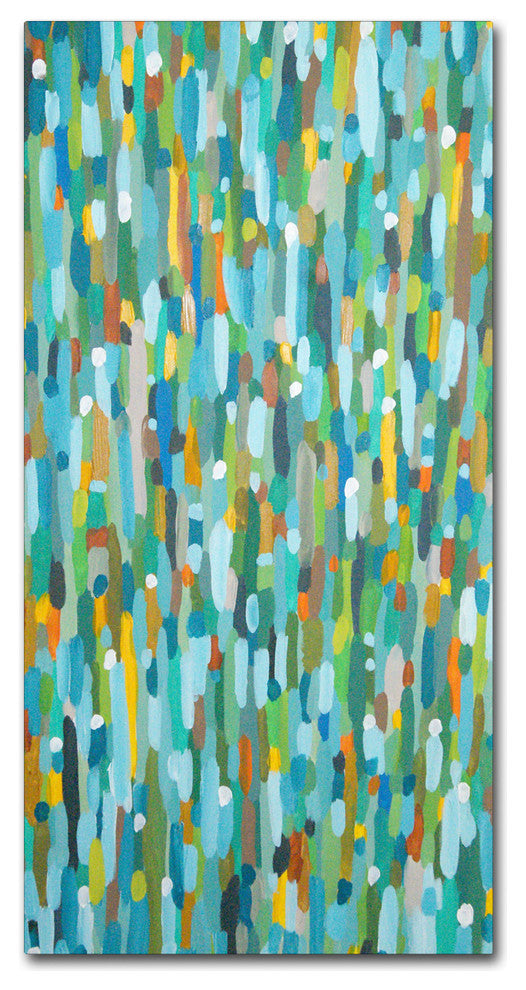 ''Les Uns Contre Les Autres'' Canvas Art by Sylvie Demers