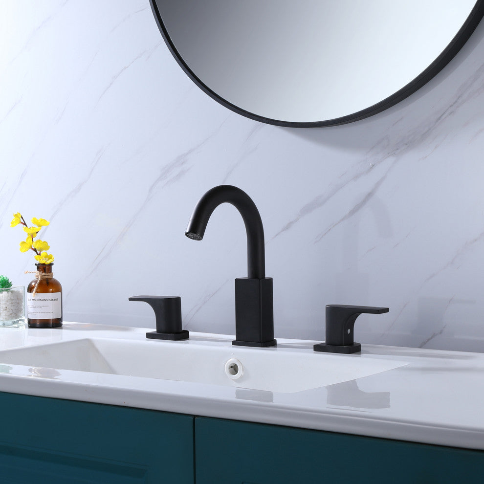 Deck Mounted Two-Handle Widespread Bathroom Faucet