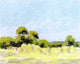 Camille Pissarro Study for 'The Harvest at Montfoucault' Wall Decal