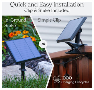 Ambience Pro Solar Powered Outdoor String Lights, 27 ft Commercial