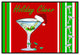 Happy Holiday Martini Rug, 24"x36"