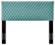 Headboard, King Size, Velvet, Blue, Modern Contemporary, Bedroom Master Suite