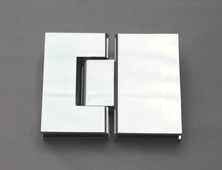 78"x37.75" Frameless Shower Door, Glass Hinge, Polished Chrome