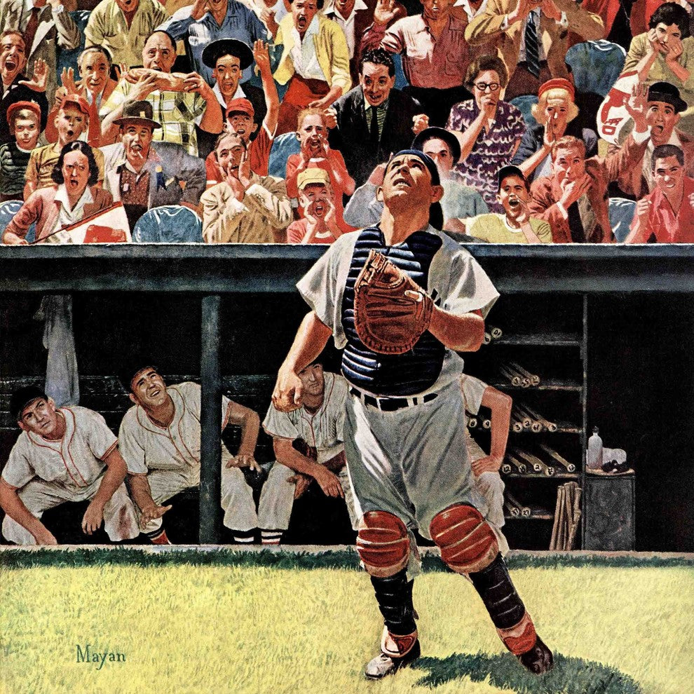 "Yogi Berra" Painting Print on Canvas by Earl Mayan