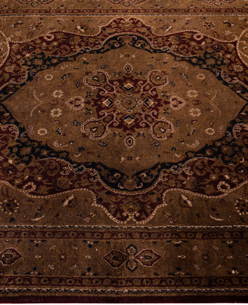 Overdyed One-of-a-Kind Hand-Knotted Area Rug Brown, 4' 5" x 7' 4"