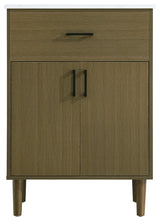 Home Living 24" Single Bathroom Vanity, Chestnut Brown