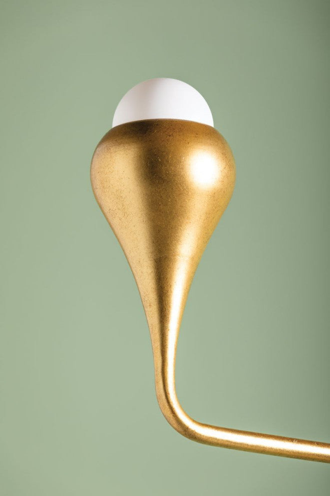 Mitzi Luciel Chandelier Vintage Gold Leaf
