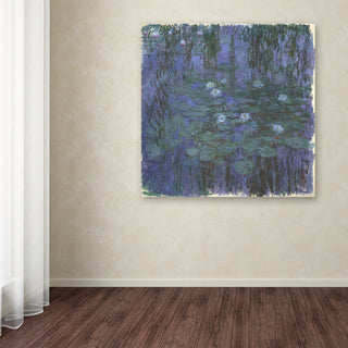 Monet 'Blue Water Lilies' Canvas Art, 14 x 14